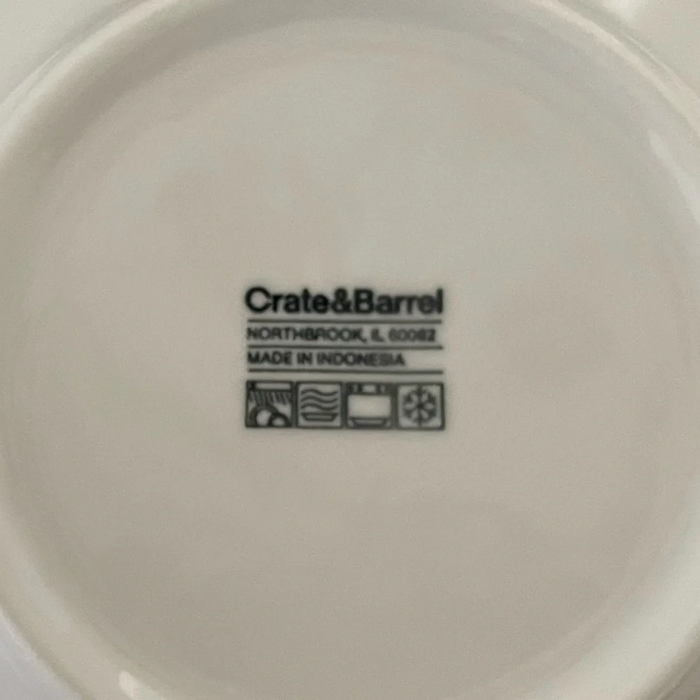 Crate&Barrel Porcelain Serving Bowls - Set of Two
